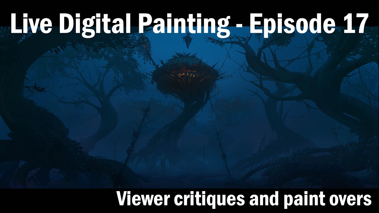 Live Digital Painting with Heath - New Image! Critique and paintovers 2. Ep_17
