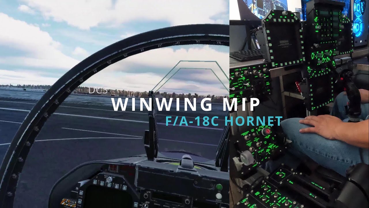 DCS/VR F/A-18C Hornet Quick Start-Up with WinWing MIP - Spilt Screen