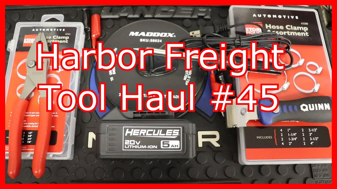 Harbor Freight Tool Haul #45:  Maddox Test Leads, Quinn Extendable Scraper, and More!