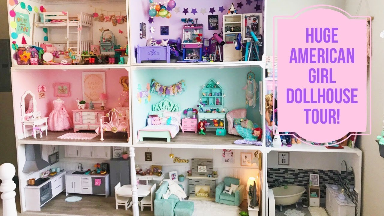 MY HUGE AMERICAN GIRL DOLLHOUSE TOUR!