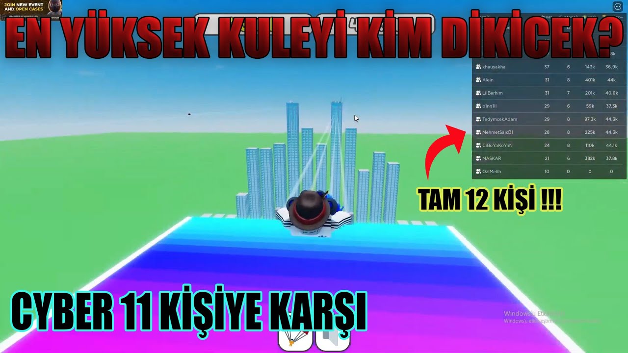 TÜM MEKİP CYBERA YETİŞMEYE ÇALIŞIYOR!! CyberRulz Mekiple ROBLOX Kule Dikme VS