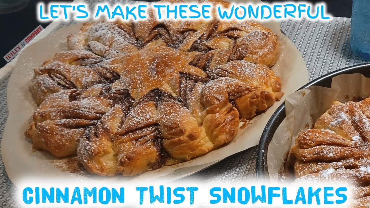 TASTY CINNAMON TWIST SNOWFLAKE BREAD