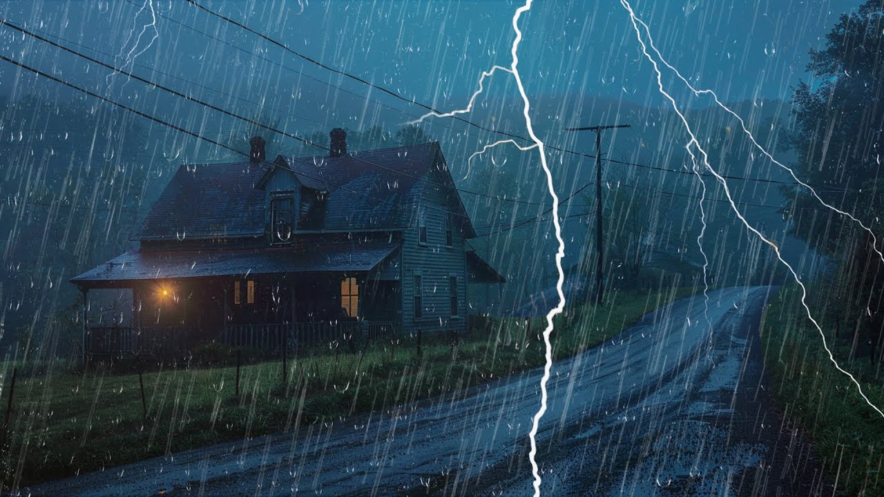 El Sonido Más Poderoso para Dormir Rápido – Lluvia con Truenos Toda la Noche
