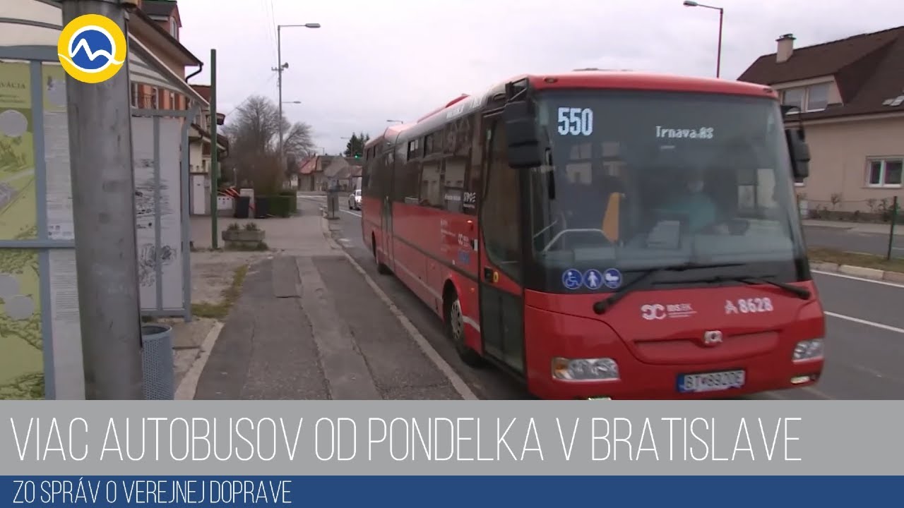 Viac autobusov od pondelka v Bratislave 7.1.2022