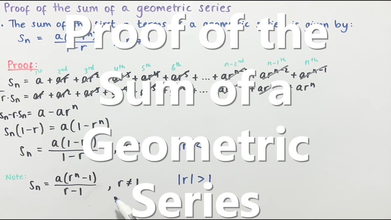 Proof of the Sum of a Geometric Series