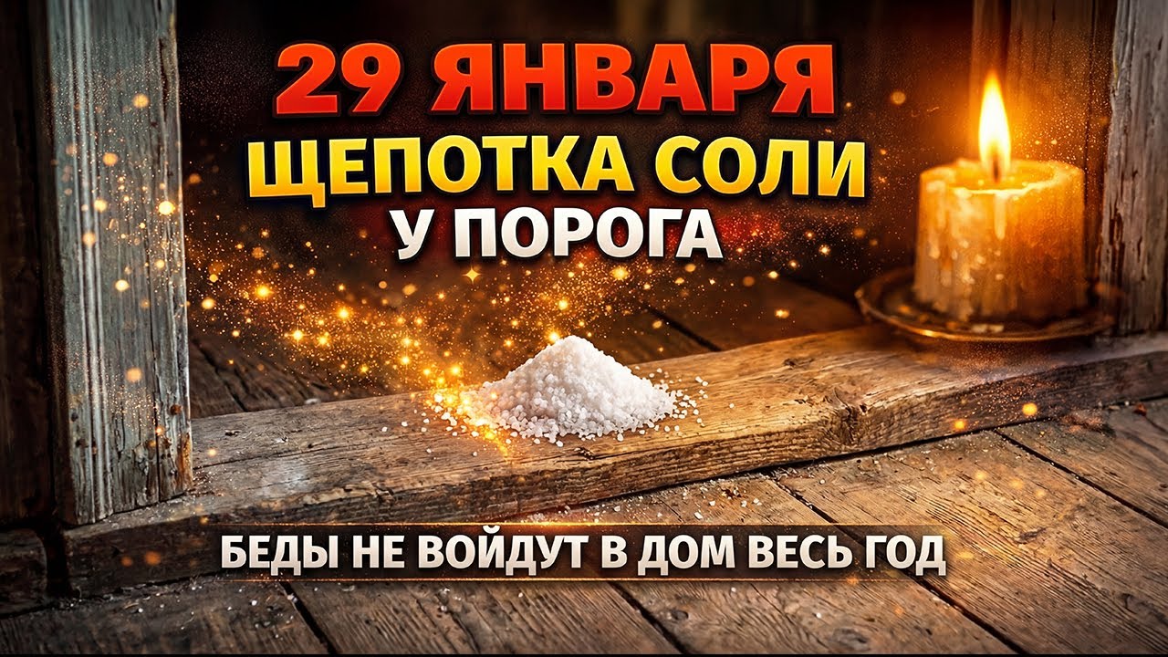 29 января Щепотка соли у порога — беды не войдут в дом весь год
