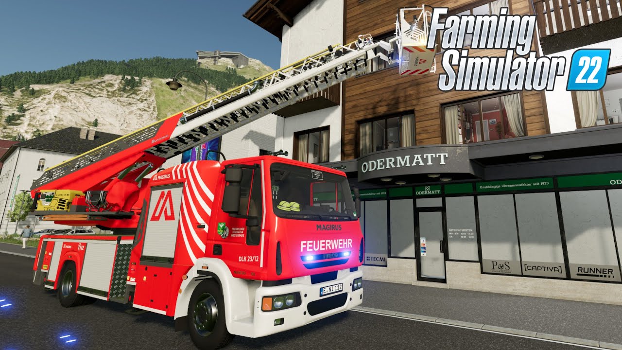 FS22 - Iveco Eurocargo Magirus DLK FireDept - Truck Mod for Farming Simulator 2022 ROLEPLAY