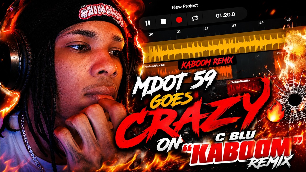 Mdot 59 Goes CRAZY on C Blu “KABOOM” Remix 🔥