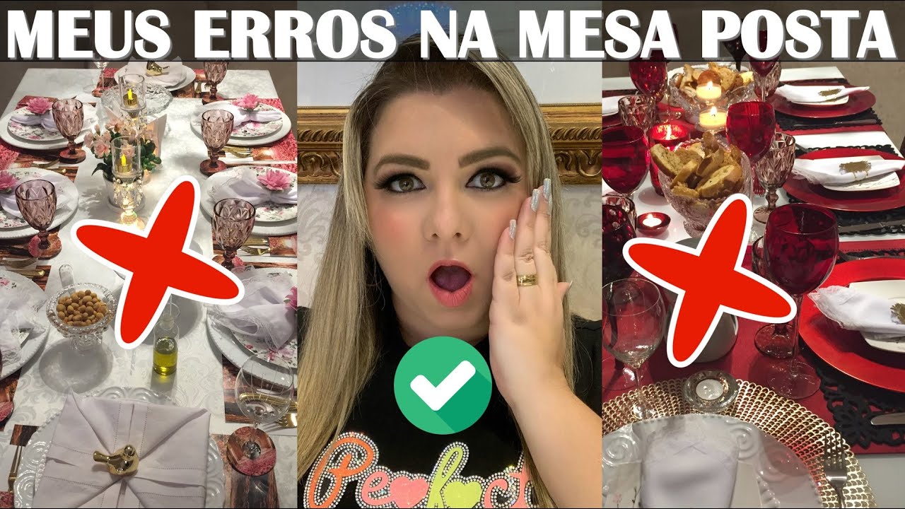 CERTO X ERRADO | ERROS NA MESA POSTA QUANDO EU ERA RECÉM-CASADA