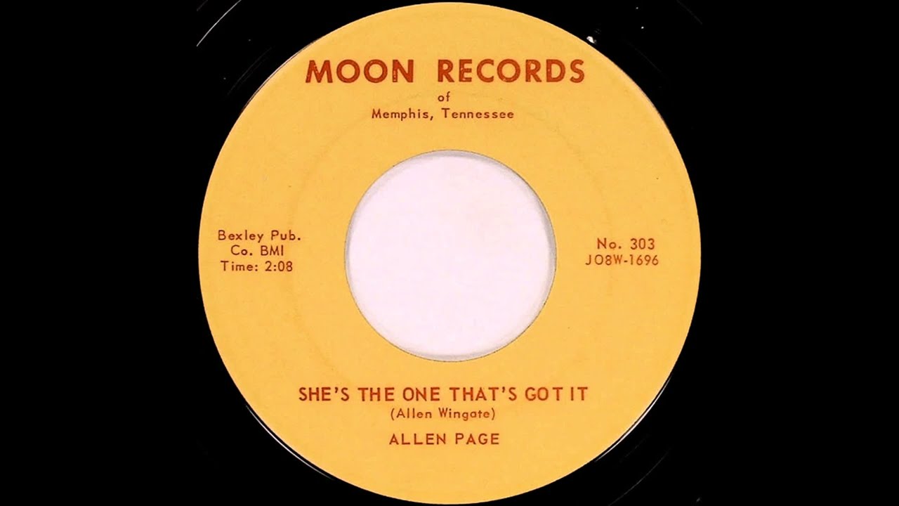 Allen Page - She's The One That's Got It - 1958