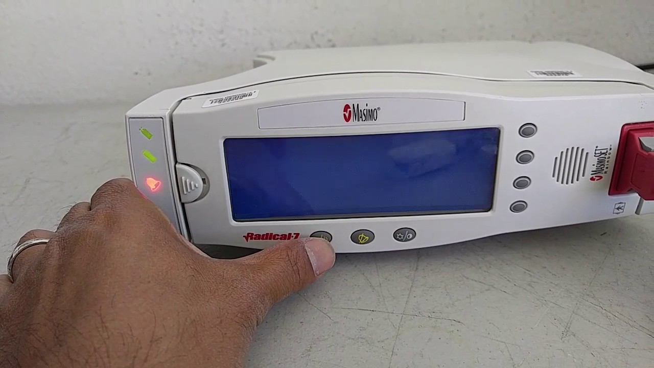 Masimo Radical 7 MasimoSET Rainbow Pulse Oximeter Demo