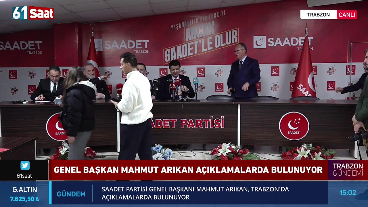 Genel Başkan Mahmut Arıkan açıklamalarda bulunuyor