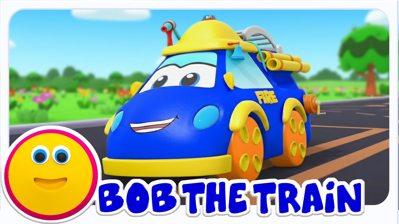 Roți Pe Mașina De Pompieri | Mai Multe Videoclipuri Animate Pentru Educație - Bob The Train