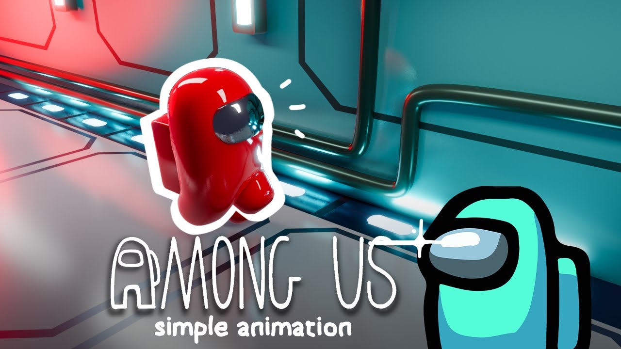 Among Us Scene | Blender | Speed Art Modeling and Animating