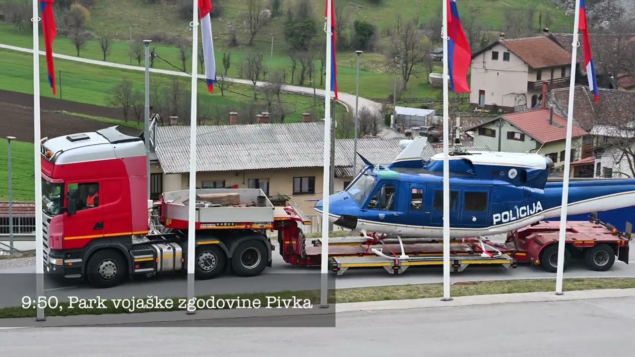 Prihod legendarnega policijskega helikopterja AB-212 S5-HPB v nov dom