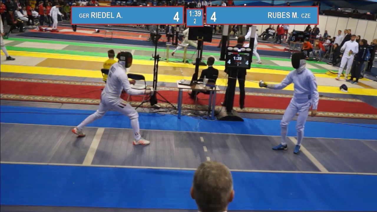 T16. RUBES Martin (CZE) - RIEDEL Alexander (GER). Epee men.