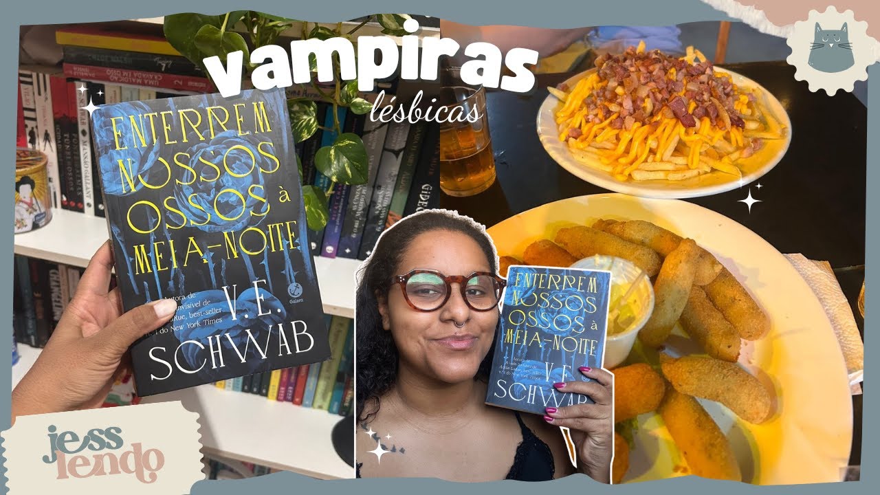 Li um livro de vampiras l&eacute;sbicas, rol&ecirc; com as amigas e rotina🧛&zwj;♀️🩸| jesslendo