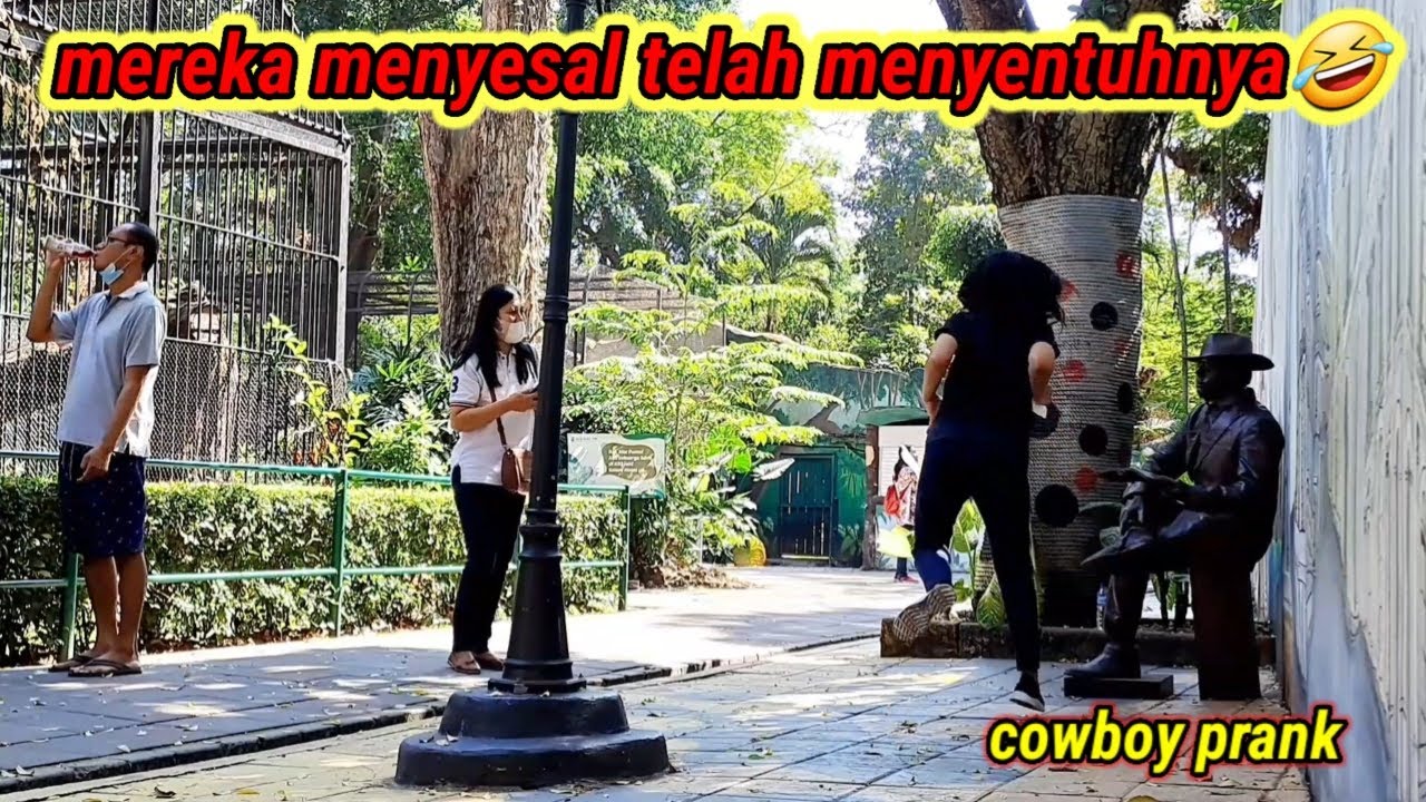 Reaksi paling lucu tiada duanya||prank patung hidup||funniest reactions