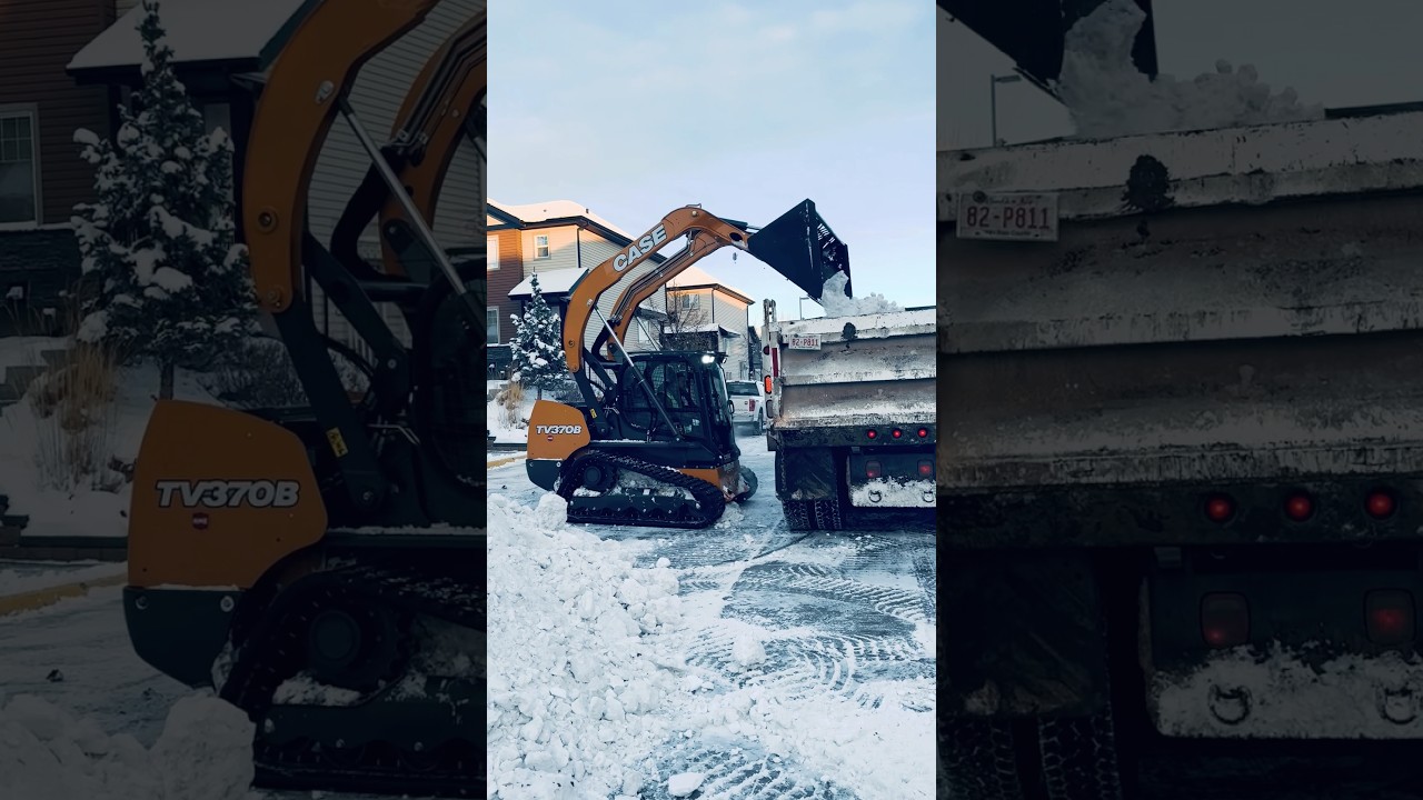 Case #TV370B #viralvideo #viralshorts #skidsteer #compacttrackloader #snow #winter #snowremoval