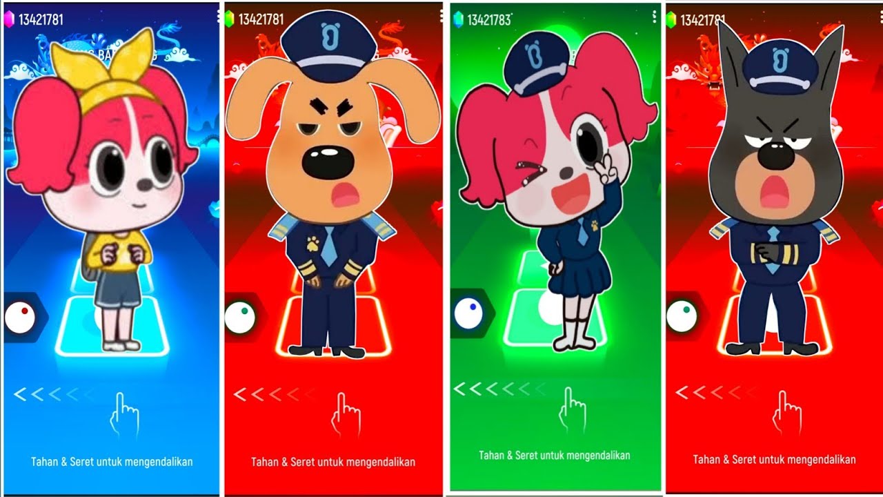 Sheriff Labrador 🆚 Sheriff Papillon 🆚Police Officer 🆚 Sheriff Labrador 🎶 Tiles Hop EDM Rush