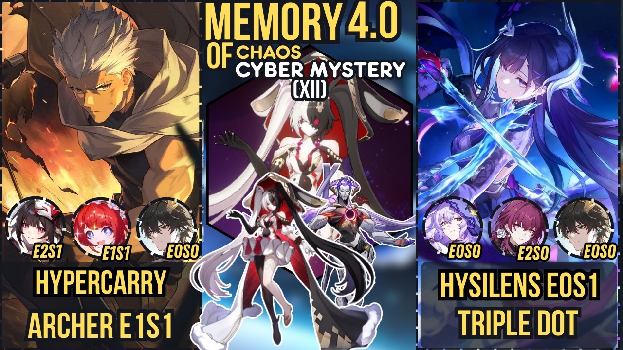 Hypercarry Archer E1S1 x Hysilens E0S1 Triple DoT | Memory of Chaos 4.0 #archer #hysilens #kafka