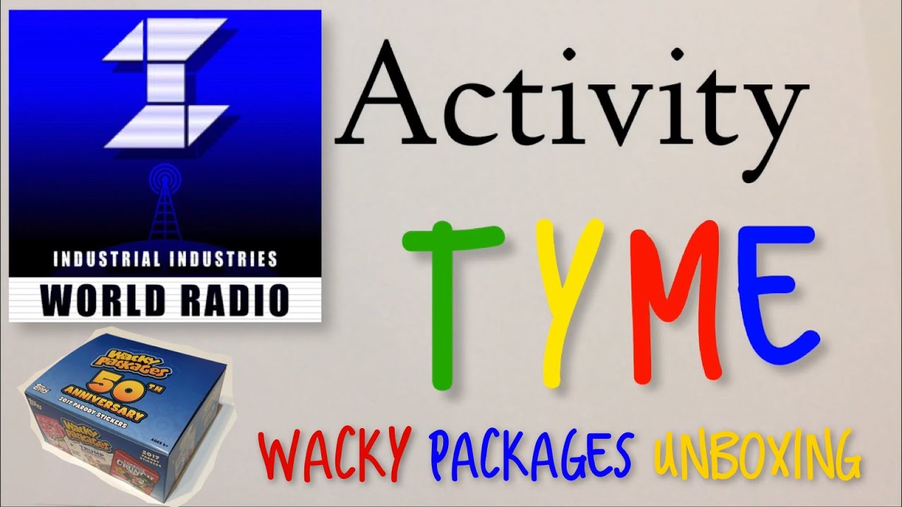 Activity Tyme: Wacky Packages Full Retail Box Packs Unboxing