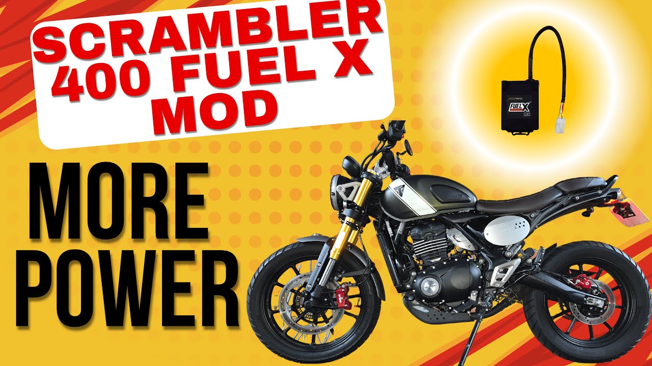 Установил Fuel X Autotune на мой Triumph Scrambler 400x