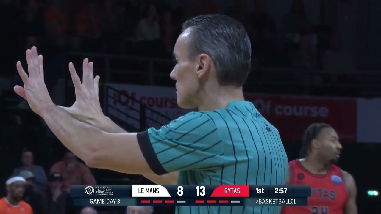 TC3: Le Mans Sarthe Basket vs. Rytas Vilnius - Illegal use of hands