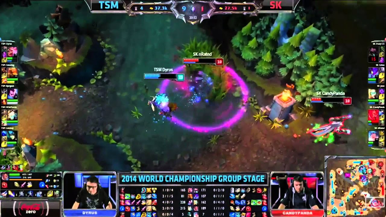 Dyrus Alistar 2v1 Disrespect laugh vs SK Gaming.