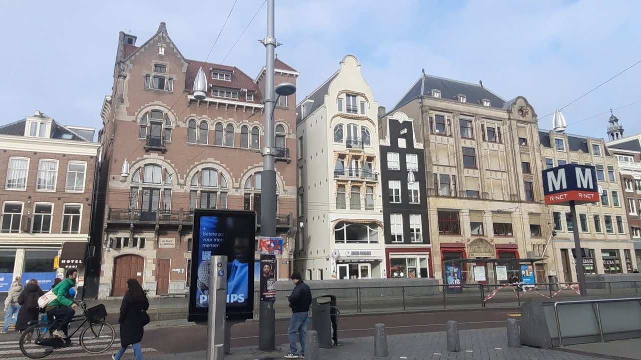 AMSTERDAM CENTRAAL ROKIN WALKING THROUGH | LIFE IN AMSTERDAM 