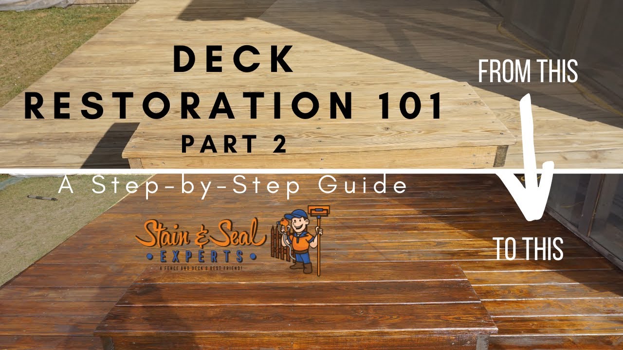 Deck Restoration 101- Part 2: Sanding and Staining a Restored Deck