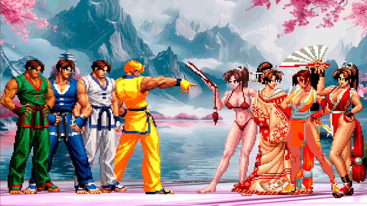 [KOF Mugen] Kim Kaphwan Team vs Mai Shiranui Team