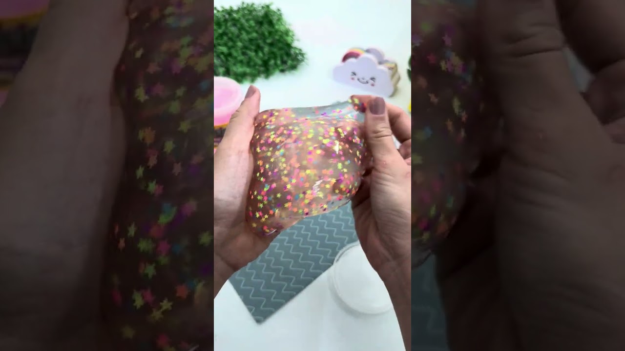 KIMELEKA SLIME CONFETTI #shorts #papelaria #studygram #schusterpapelaria #acrilex