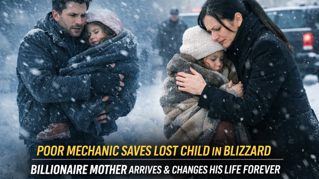 He Risked His Life in a Blizzard to Save a Child  What the Billionaire Mother Did Next Will Move You