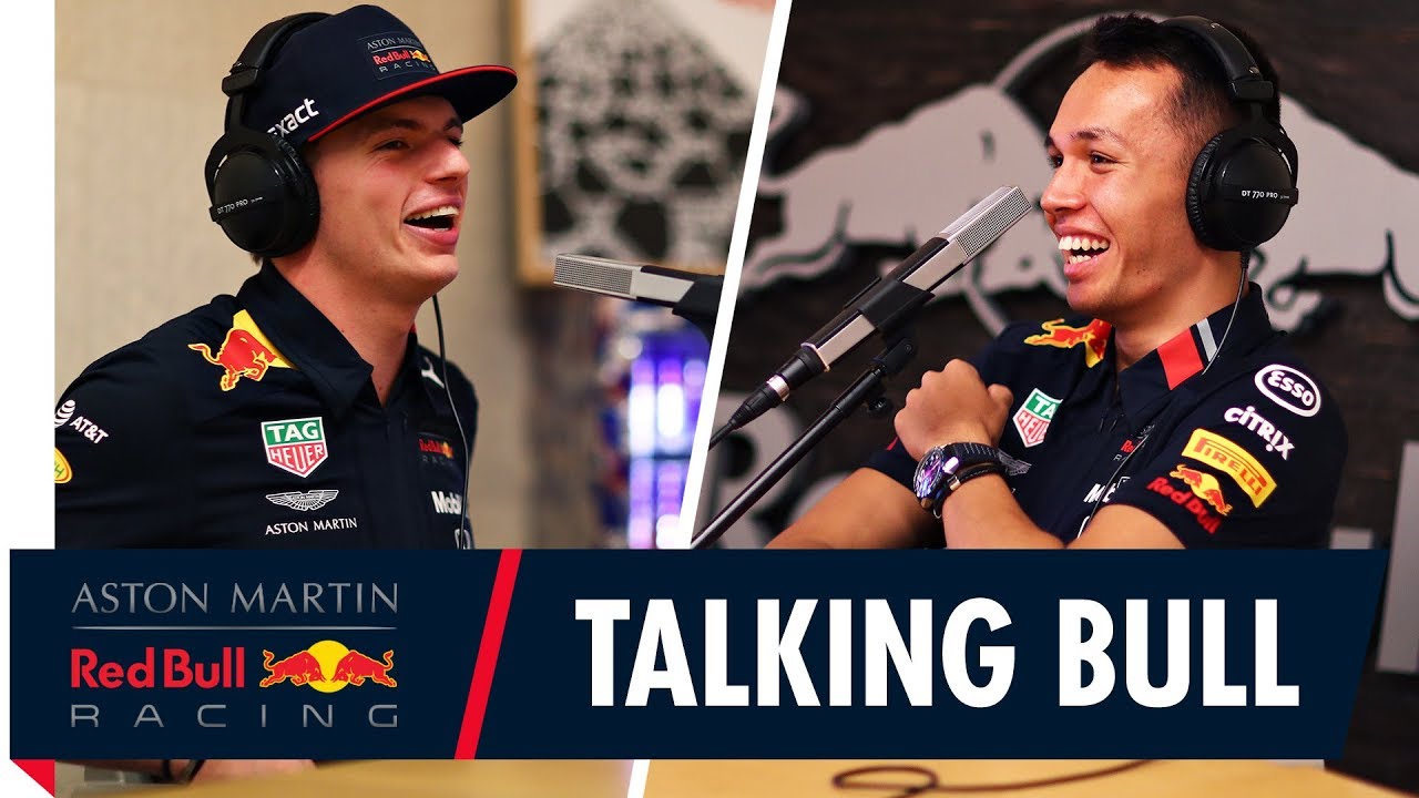 Talking Bull With Max Verstappen and Alex Albon on the Podcast