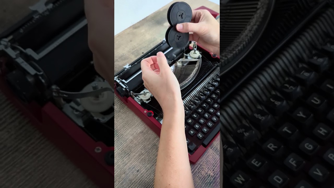 Tony's Typewriters - changing ribbon on manual and portable typewriter