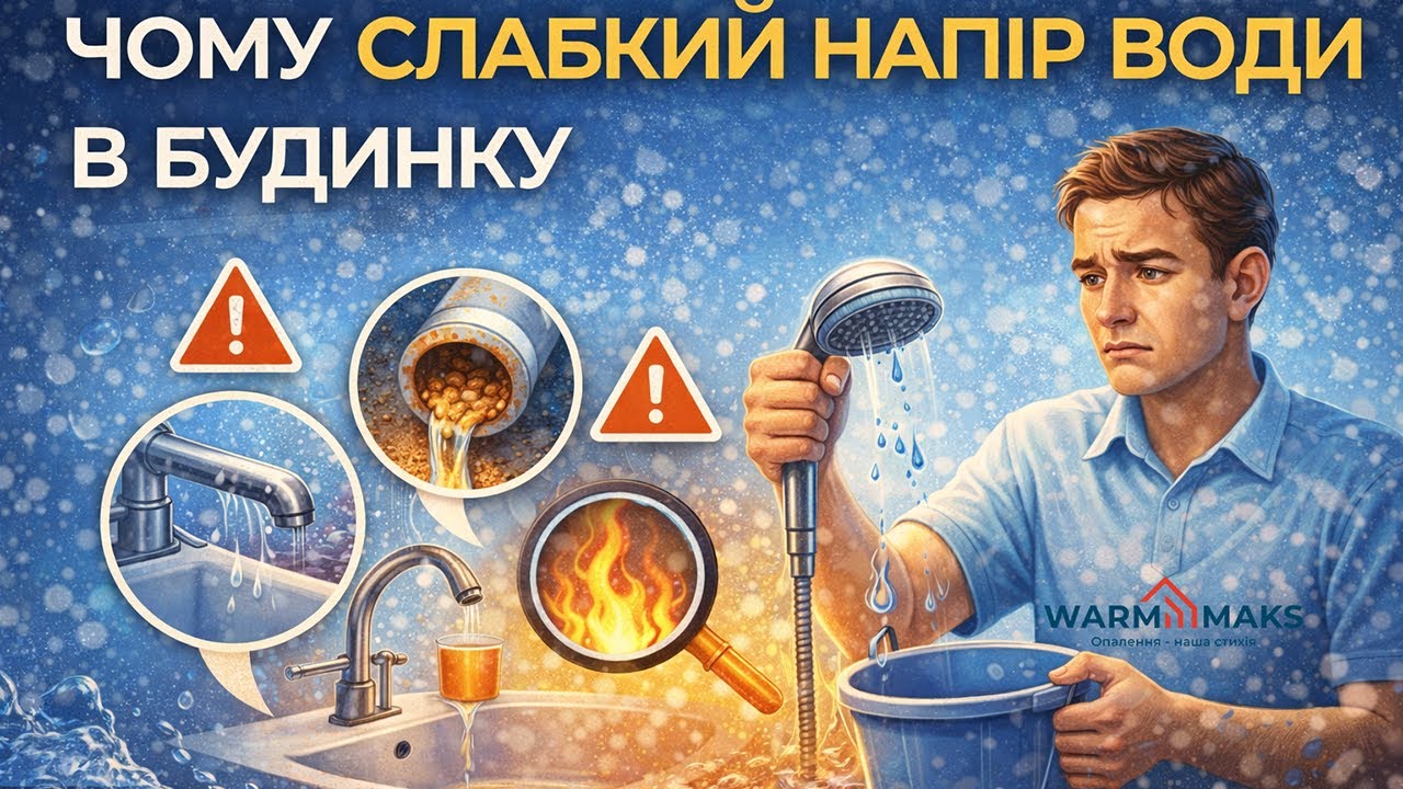Чому слабкий напір води в будинку? Основні причини та рішення
