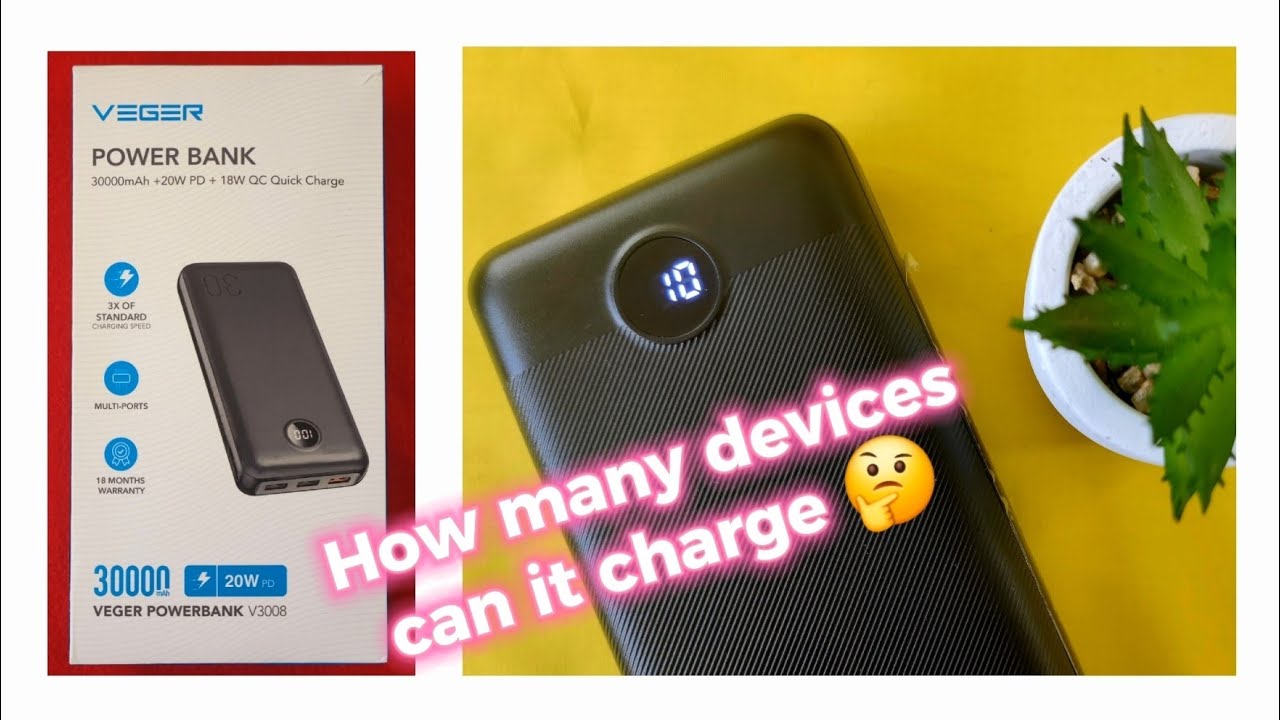 VEGER 30,000 mAh Powerbank