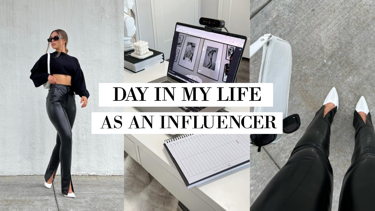 WORK DAY IN MY LIFE AS A FULL-TIME INFLUENCER/YOUTUBER | SHOOTING CONTENT, HOW I EDIT, CALLS + MORE!