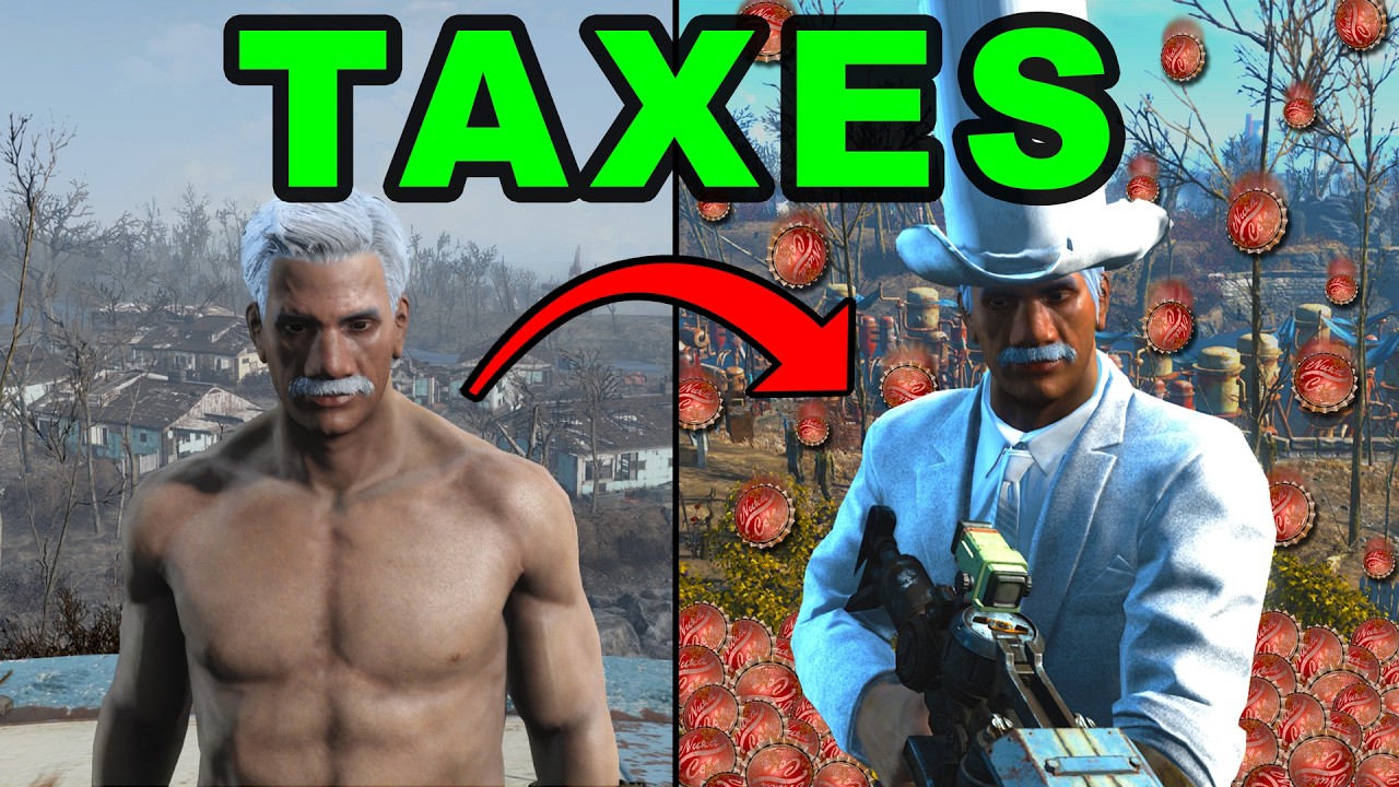 I Took Over Boston With Just TAXES (Fallout 4 Survival Challenge)