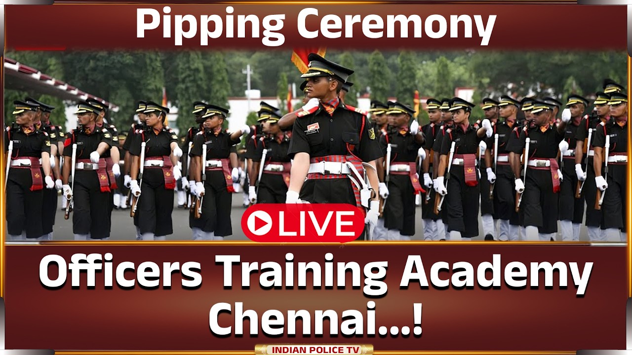 LIVE | Pipping Ceremony | at Officers Training Academy, Chennai...!