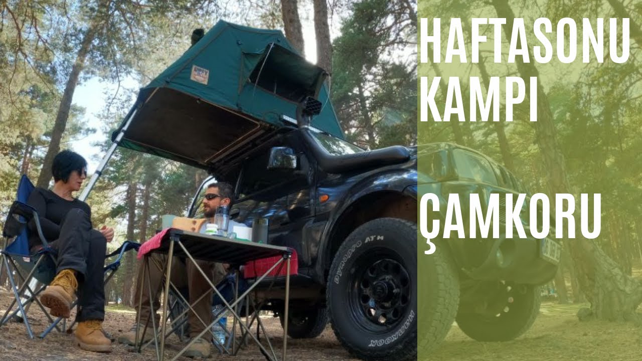 Haftasonu Kampı. Suzuki Jimny, Araç Üstü Çadır İle Kamp.