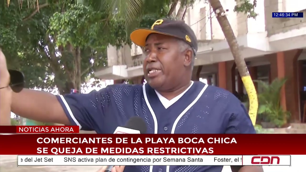 Comerciantes de la playa de Boca Chica se quejan de medidas restrictivas