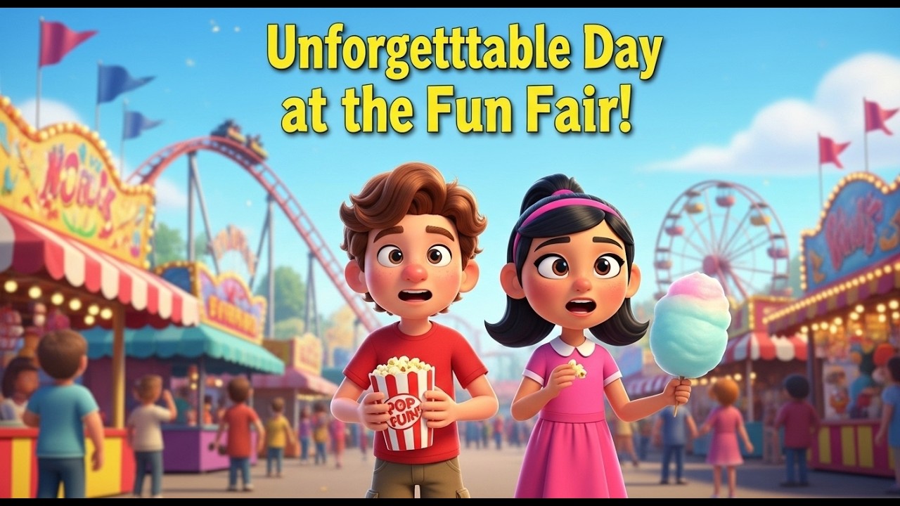 Neil & Nikki at the Fun Fair 😱 🎡 | What just happened? | Learning for kids
