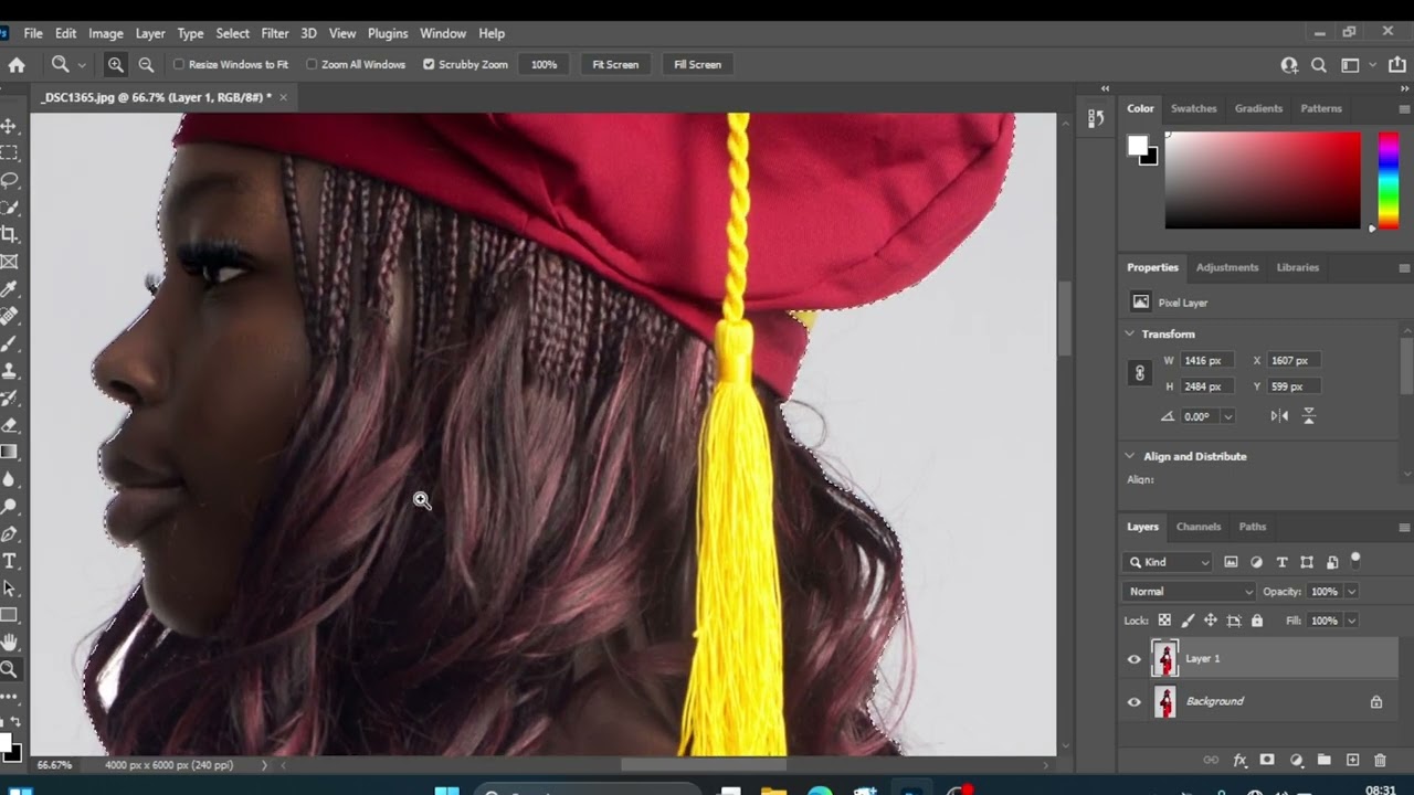 {5}  Adobe Photoshop object selection tool [W]