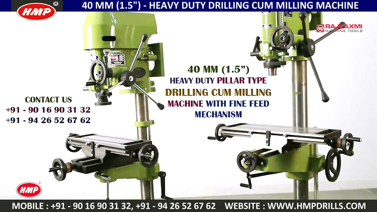 Milling cum drilling machine manufacturer rajkot gujarat india (Drilling Cum Milling machine)