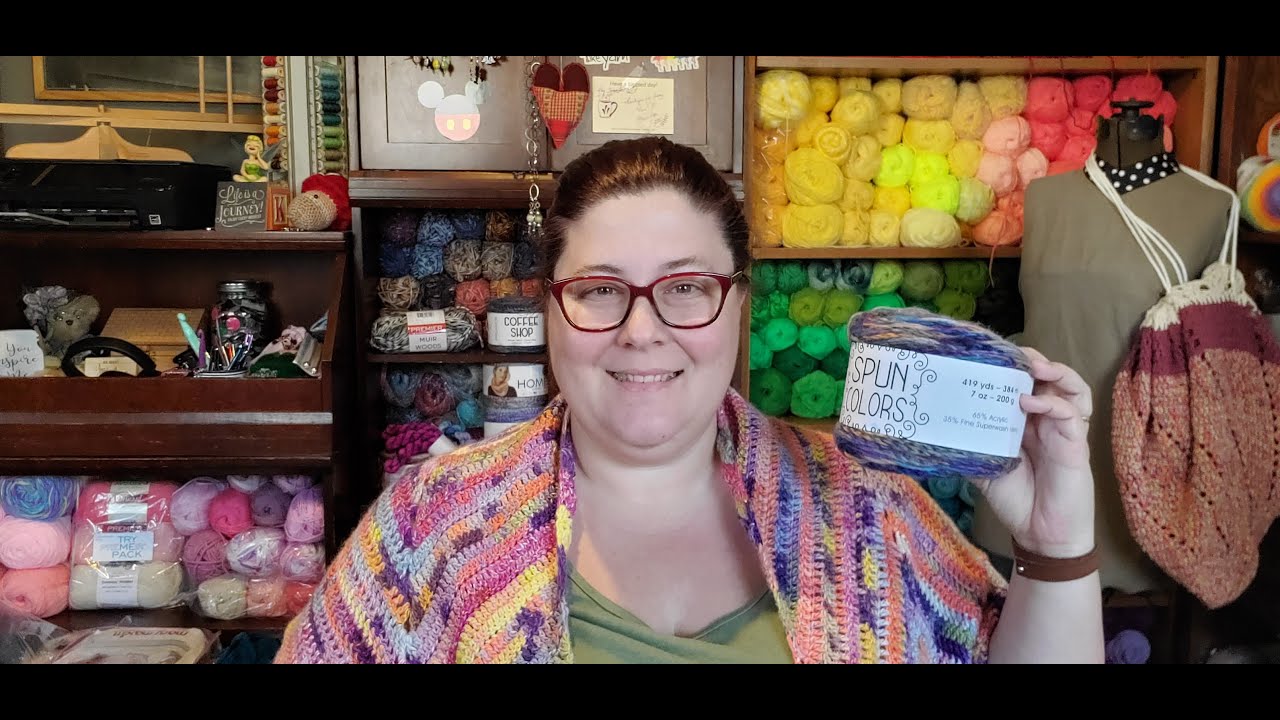 Spun Colors yarn (knit cowl tutorial)
