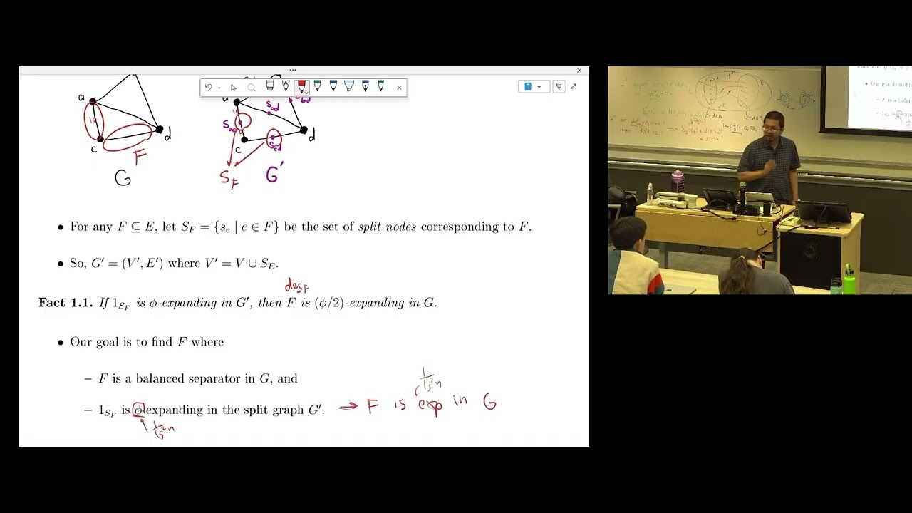 Lecture 14.1: Expanding Balanced Separators in Polylog Max Flow
