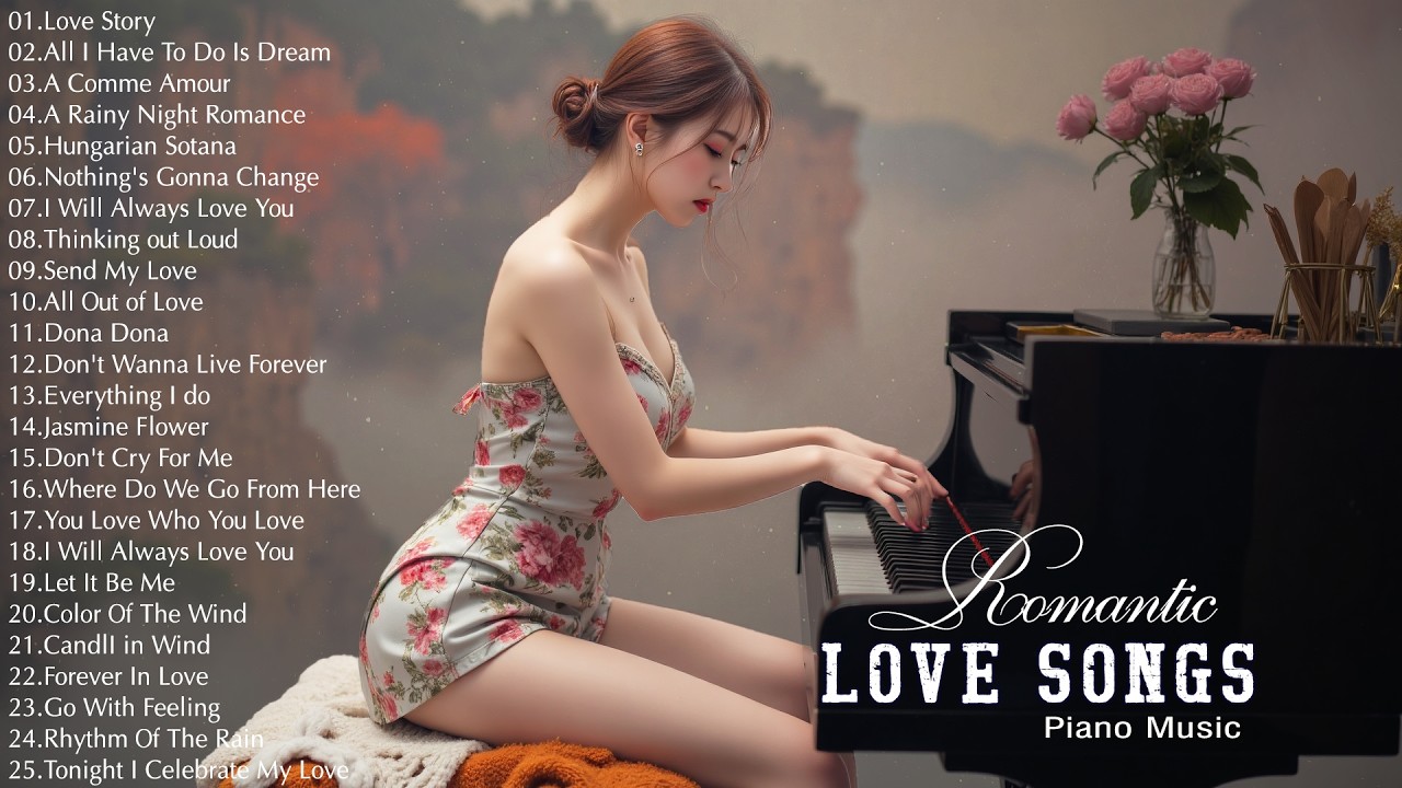 ROMANTIC PIANO : Timeless Love Songs 70s 80s 90s - Best Relaxing Piano Instrumental Love Songs Ever