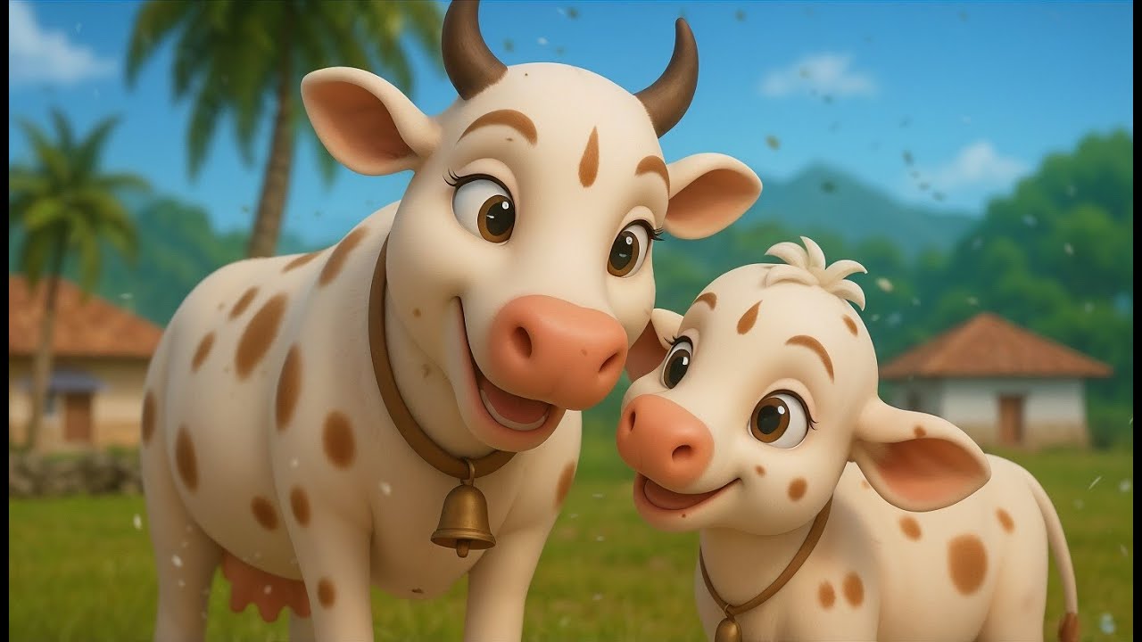 Gaiya Meri Aati Hai | गैया मेरी गैया | Hindi Rhymes collection for Children | New Rhyme Baboo Tunes